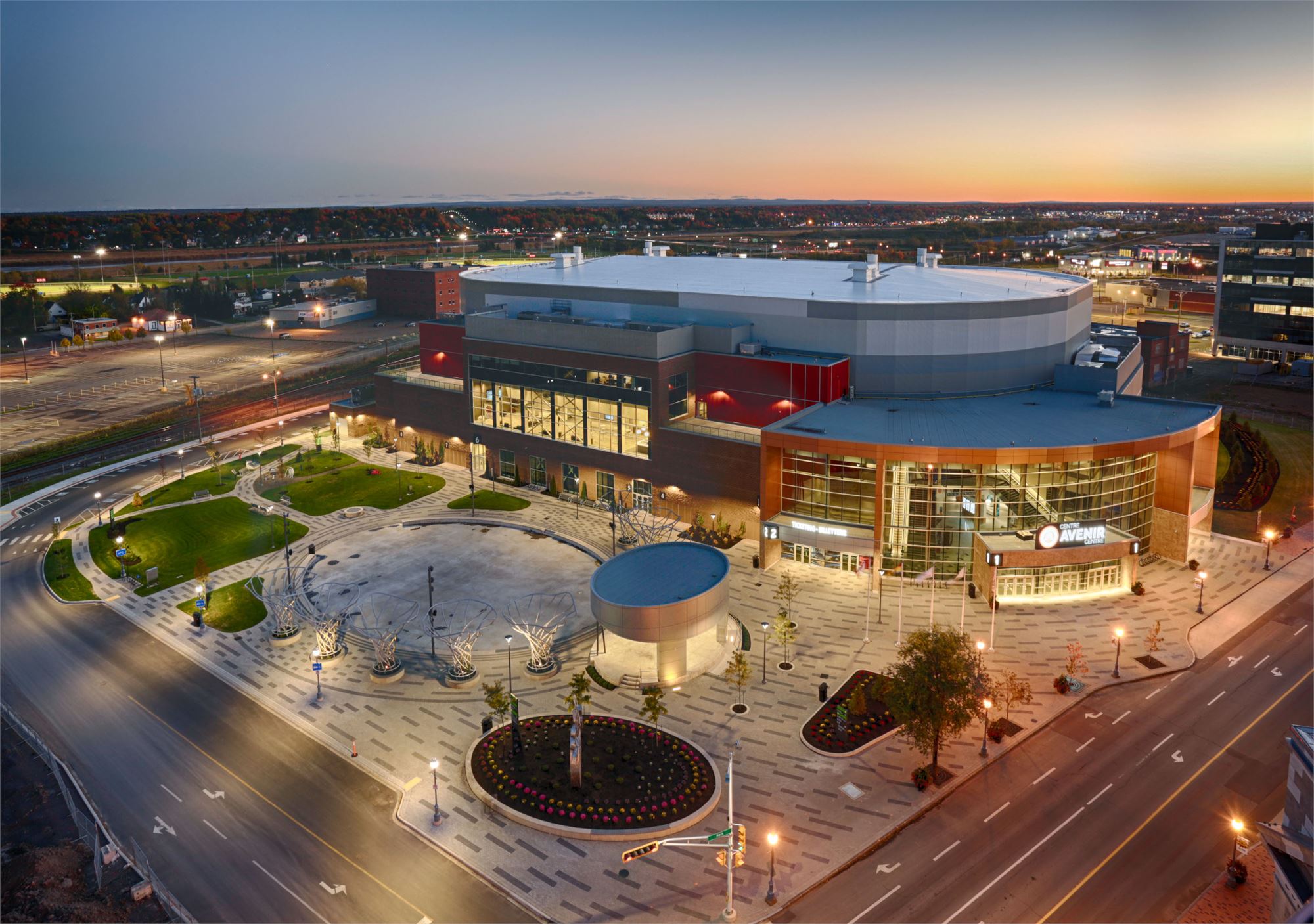 Exterior view of arena