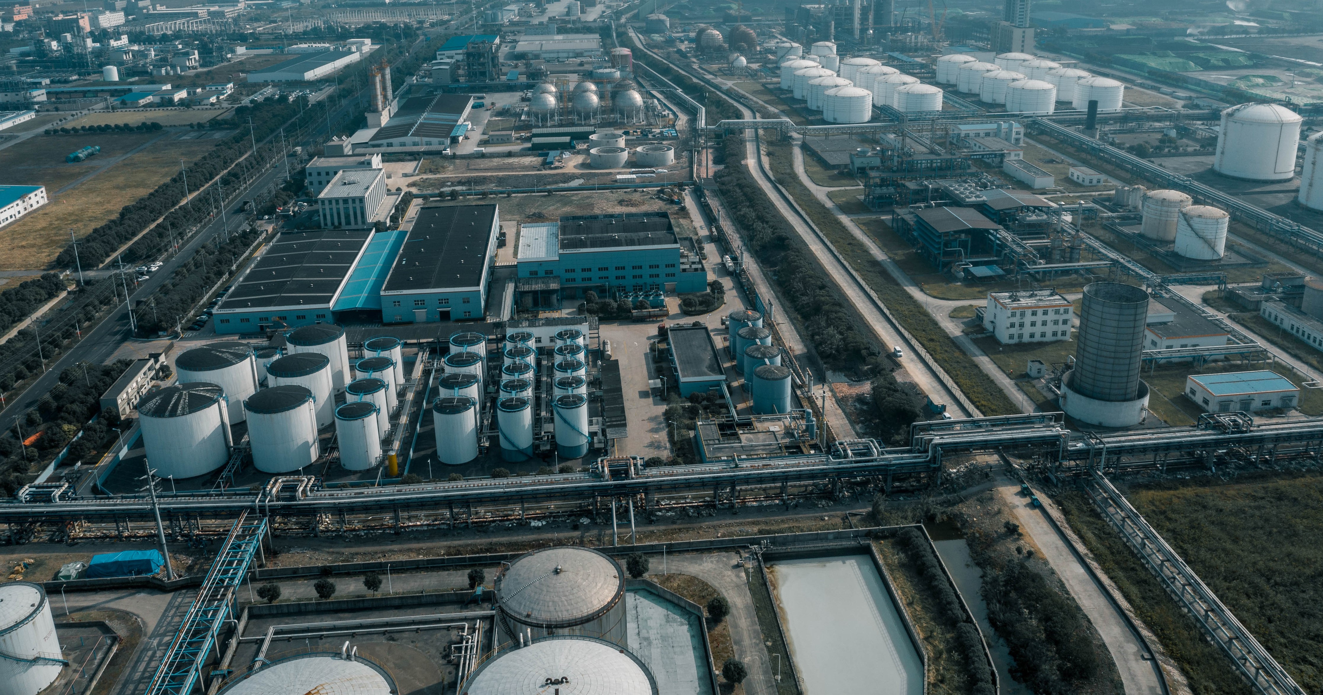 Aerial view of Petrochemical Plant