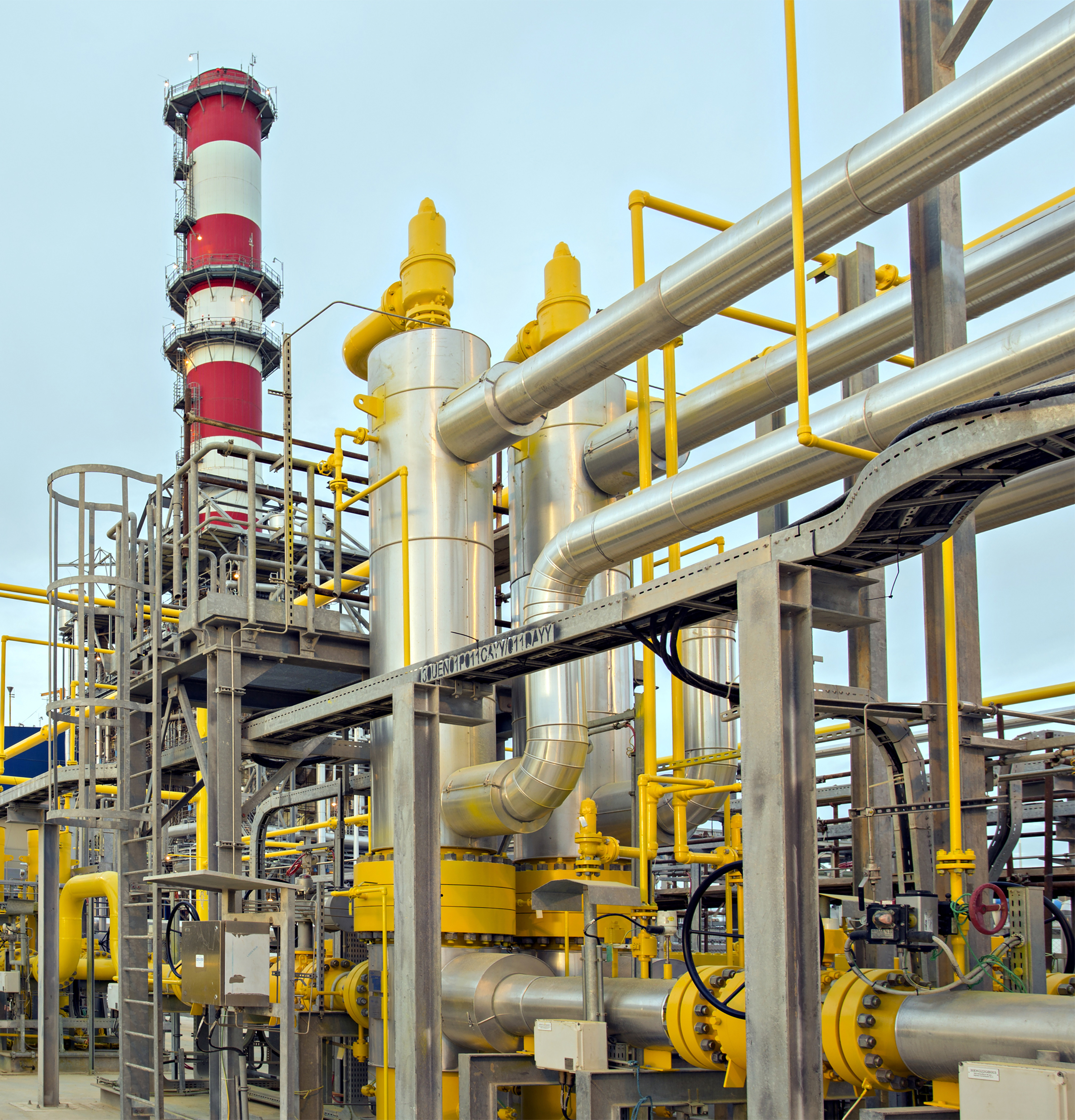 Oil and Gas Refinery Closeup