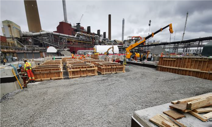 exterior shot of vale complex displaying various structures and equipment