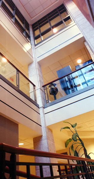 Atrium with Balconies and Ceiling