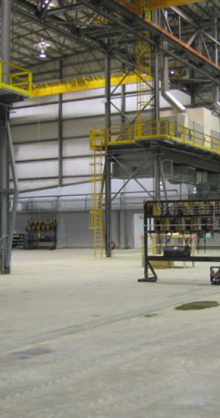 Interior of the Noramac Complex warehouse area