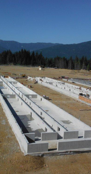 Construction in progress at the Kitimat Sitka Lodge job site