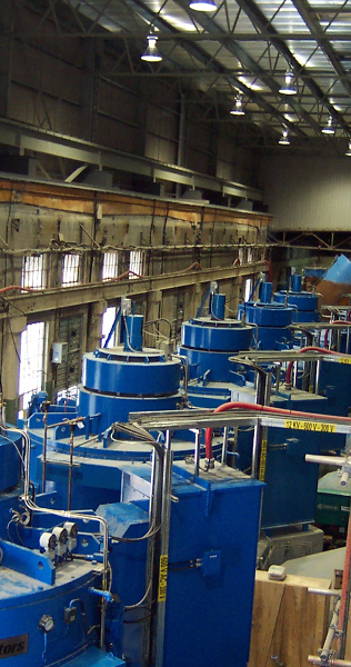 Four Large Generators in a Warehouse