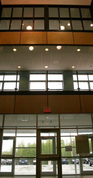 Entrance Atrium with Millwork and Glazing