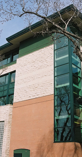 Brick, Masonry and Glazing Facade Detail