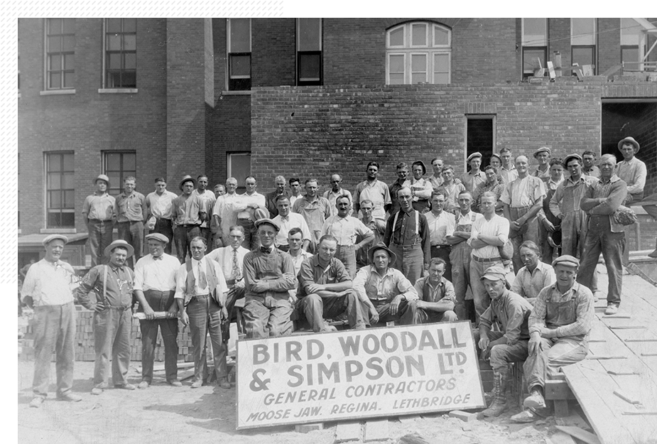 The Bird construction team in 1920