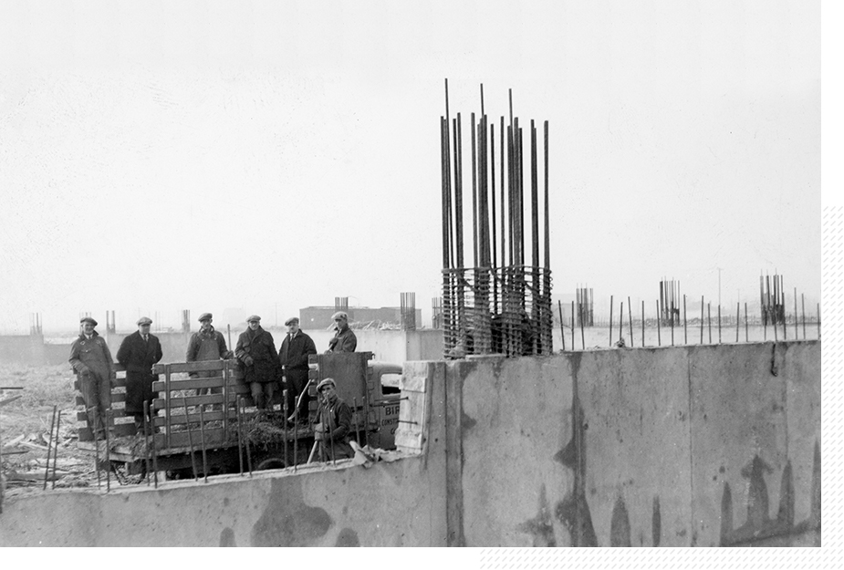 The Bird construction team in Winnipeg in 1938