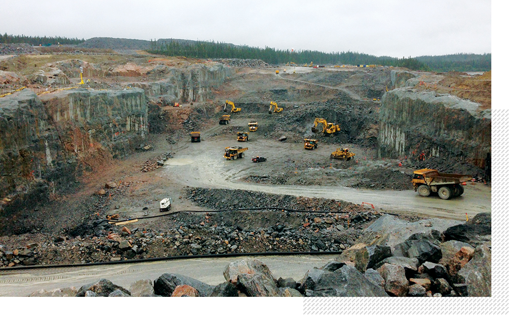 muskrat falls excavation site