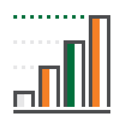 Graphic of bar graph