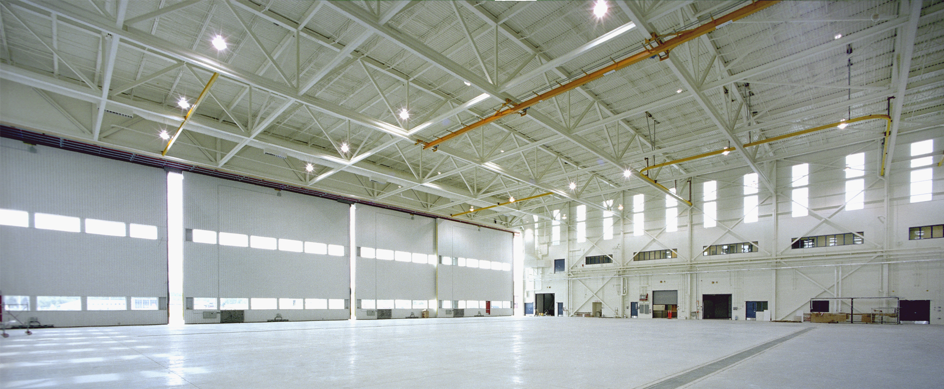 Interior of 19 Wing CFB 422 Comox Transport & Rescue Squadron Fixed Wing Hangar