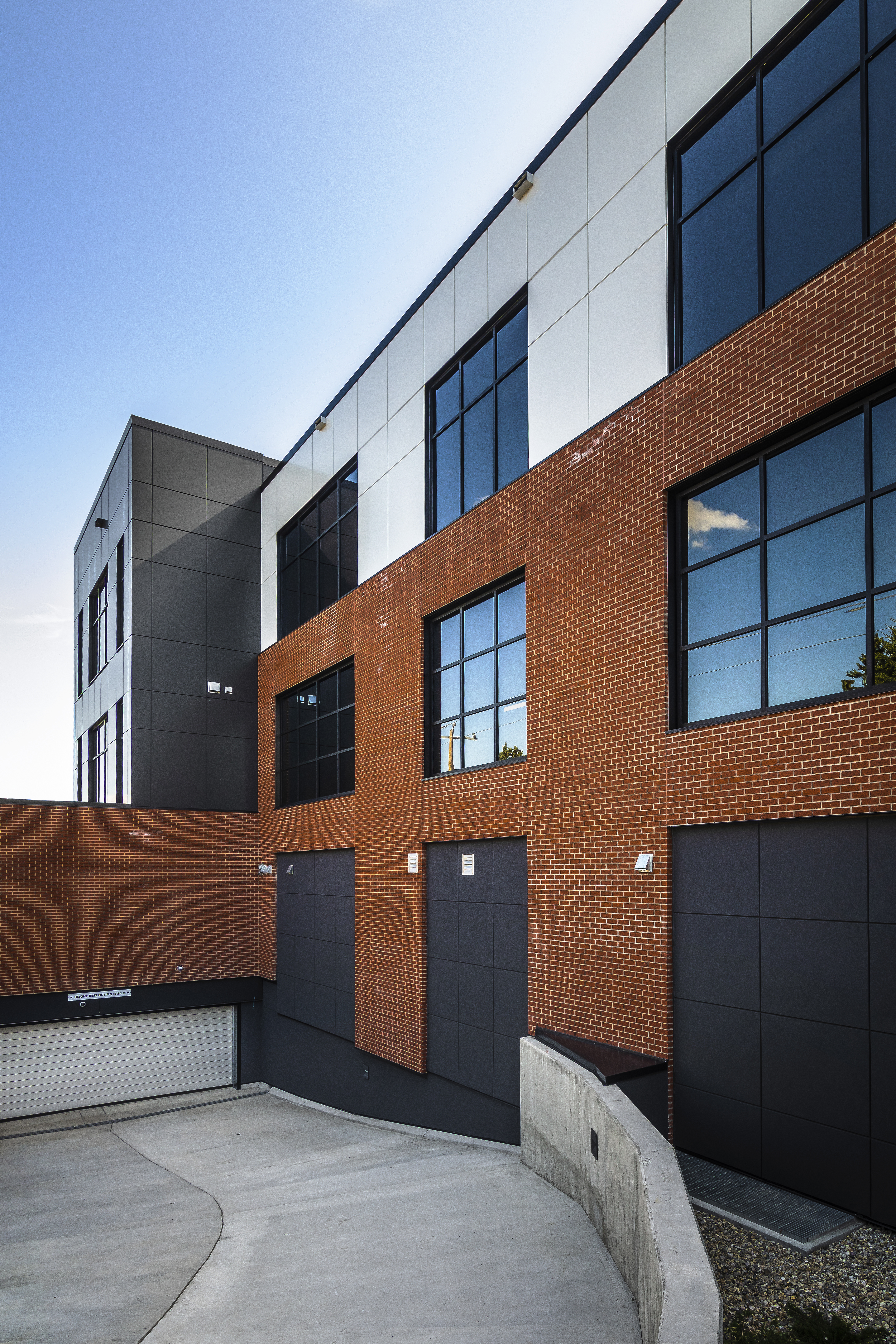 Close up of the exterior of the Northmount Mixed Use development