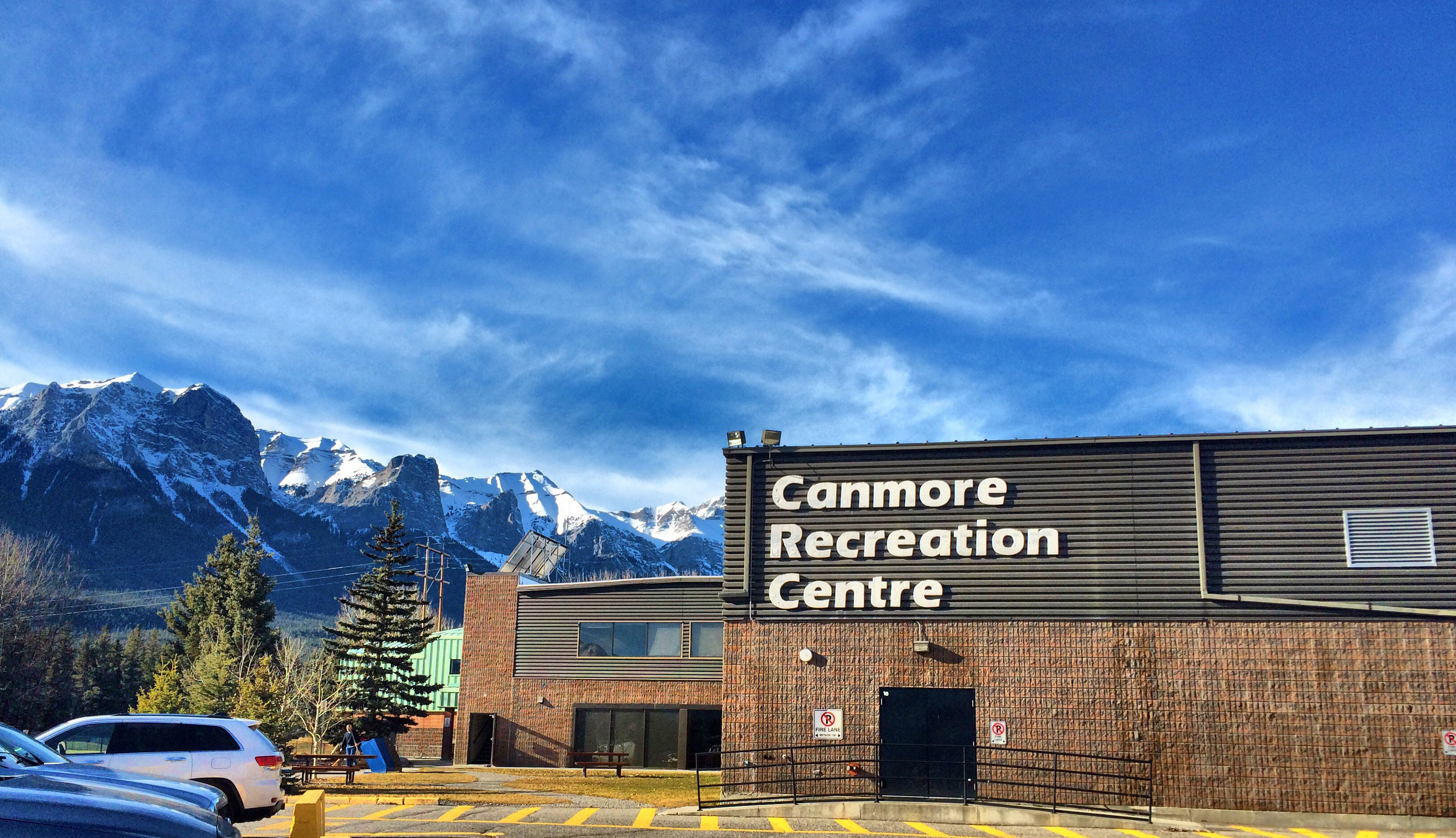 Exterior of the Canmore Recreation Centre