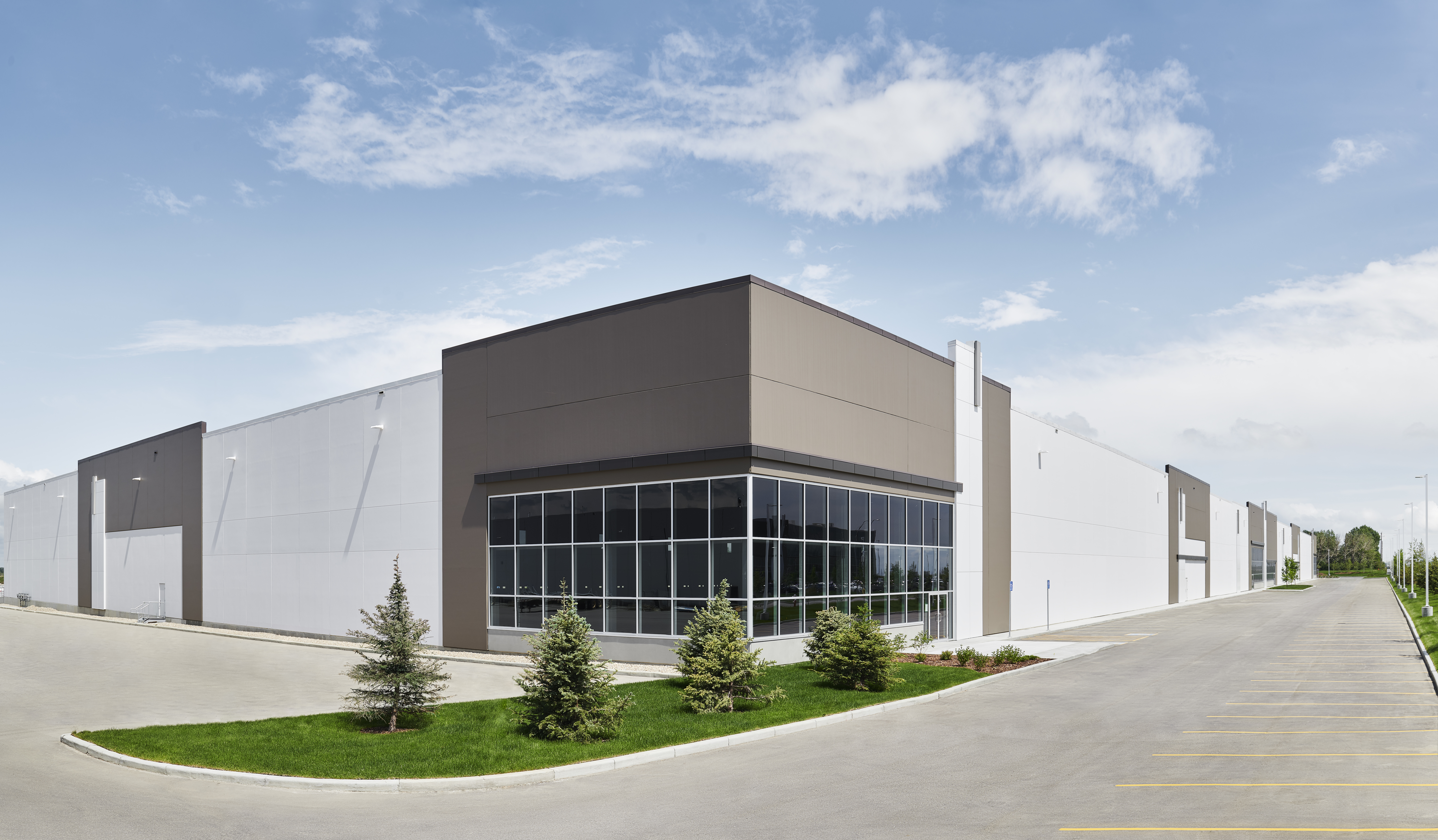 Exterior view of Nose Creek Warehouse