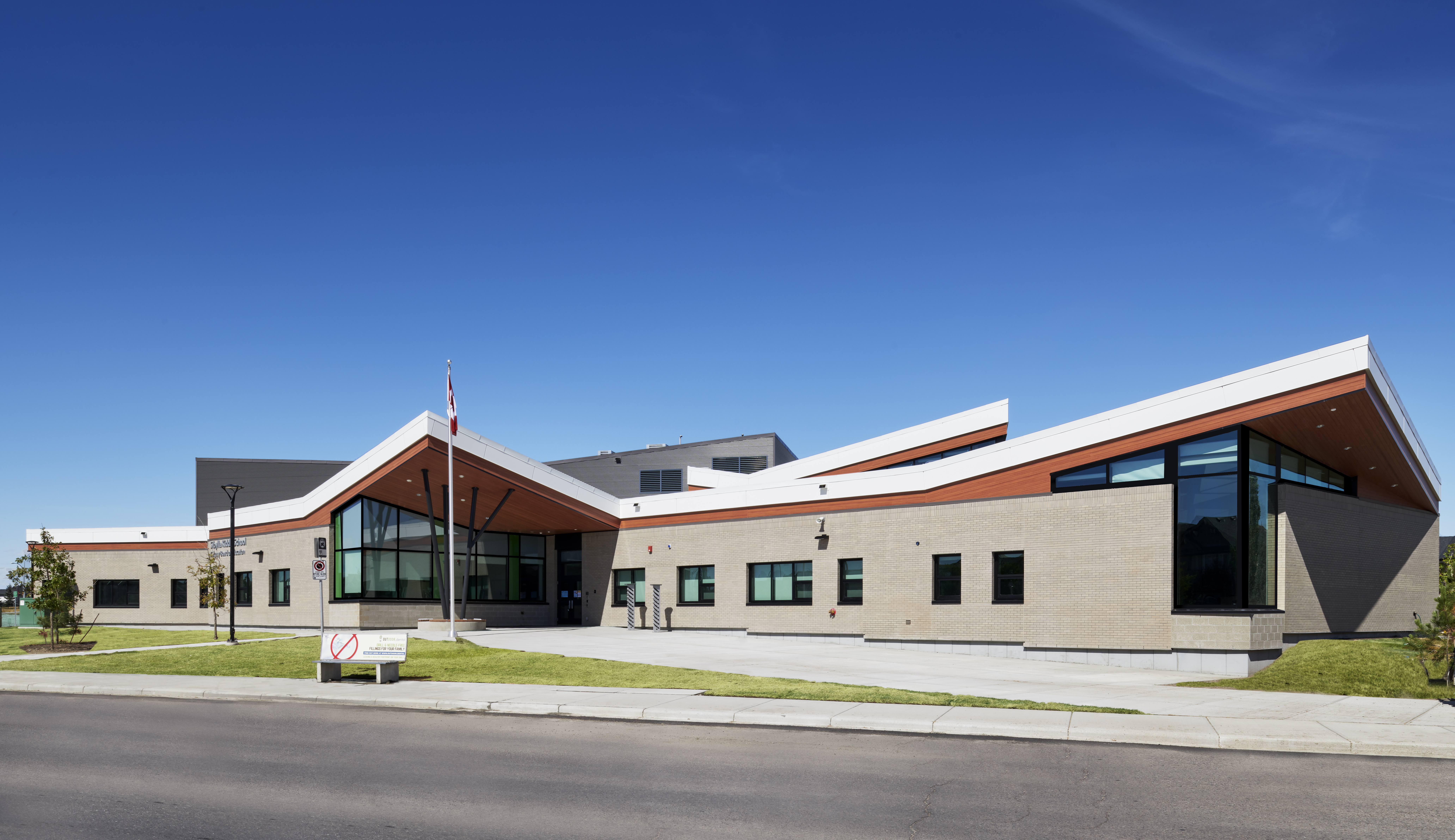 Exterior of Cranston school