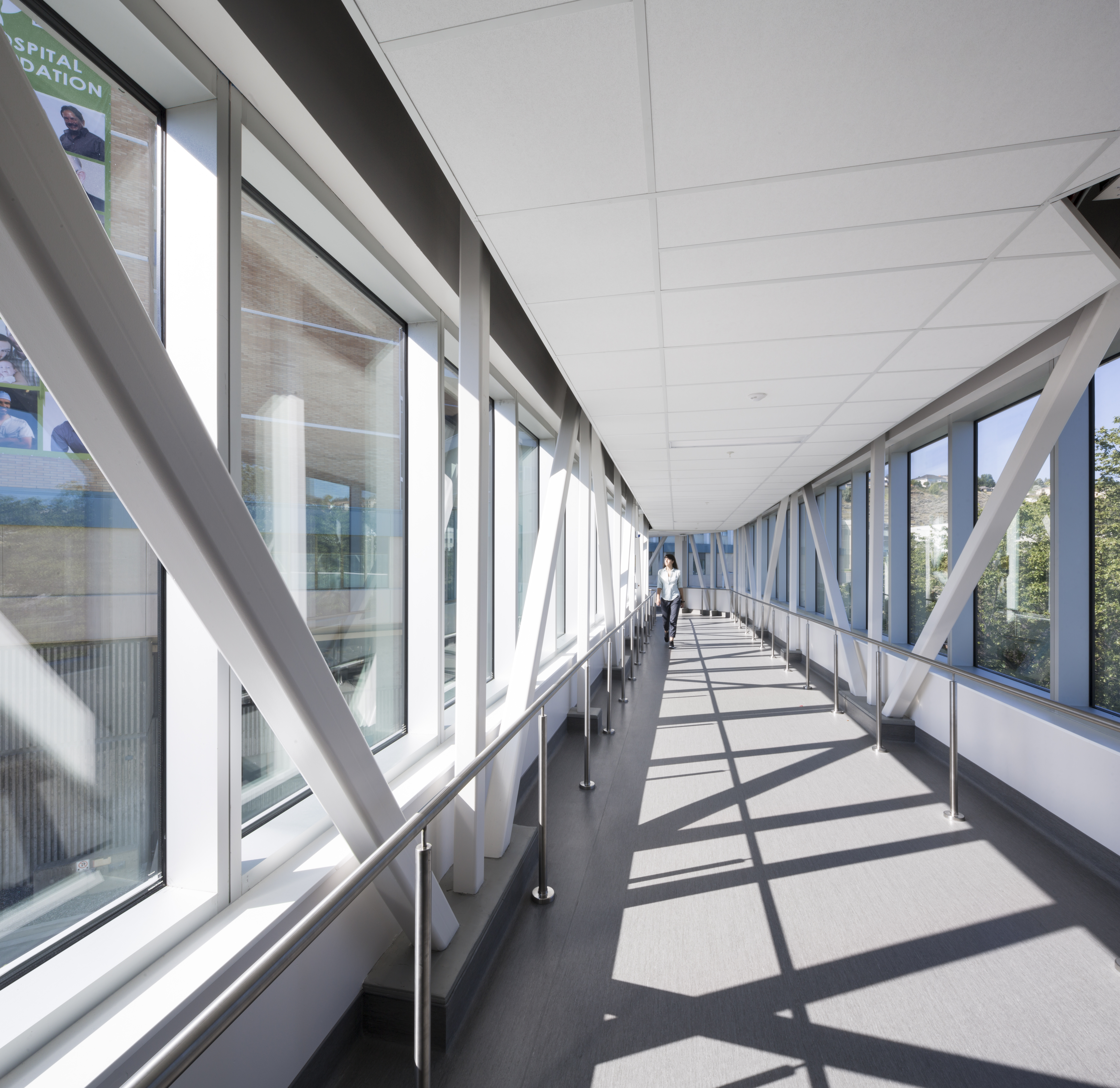 Interior walkway of Royal Inland Hospital
