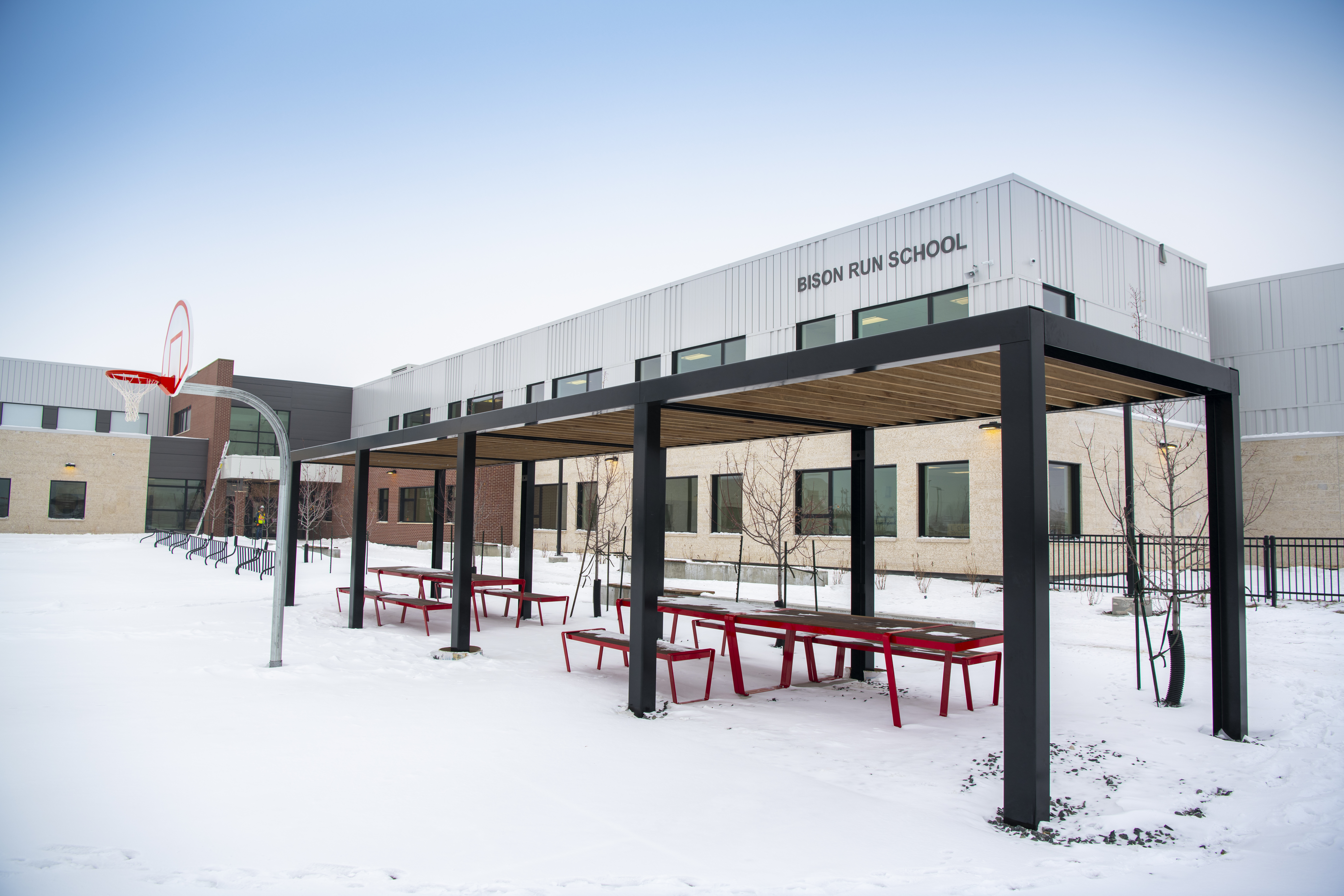 Exterior of Bison Run Elementary School