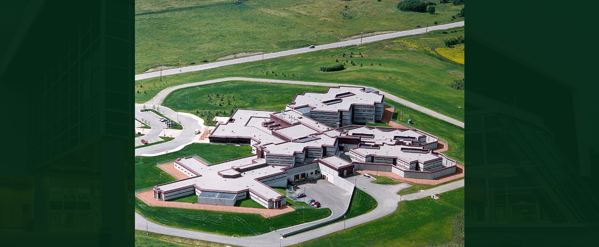 Aerial view of Calgary West Remand Centre