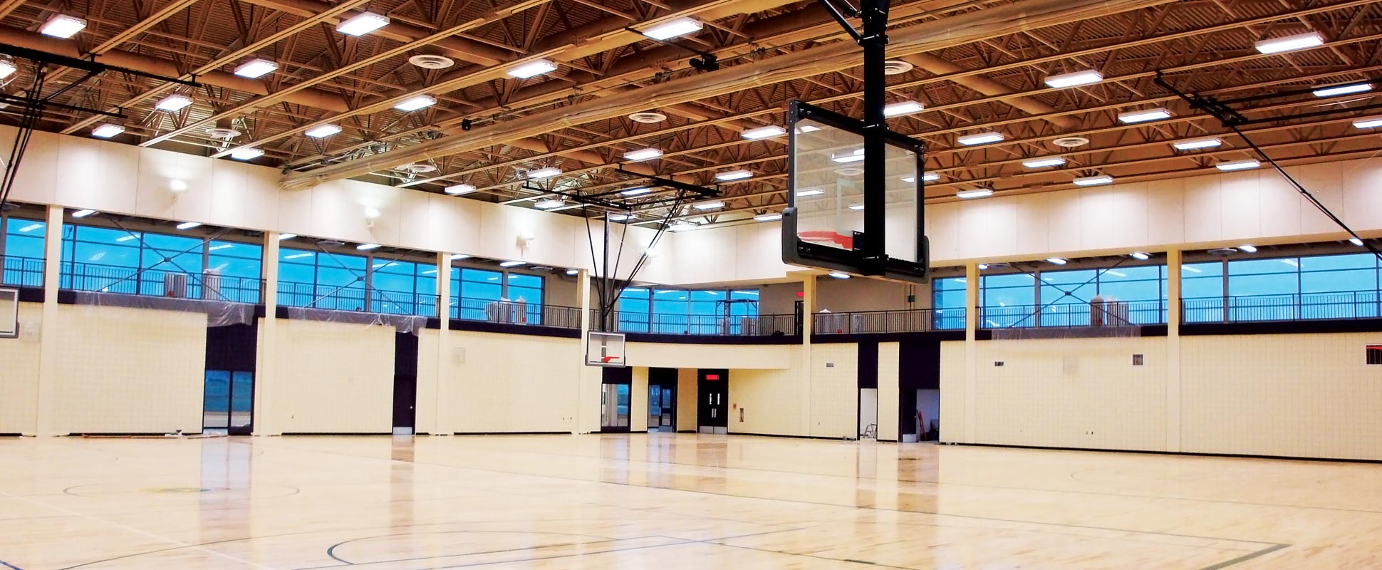 CFB Shilo Fitness Centre interior showing gymnasium 