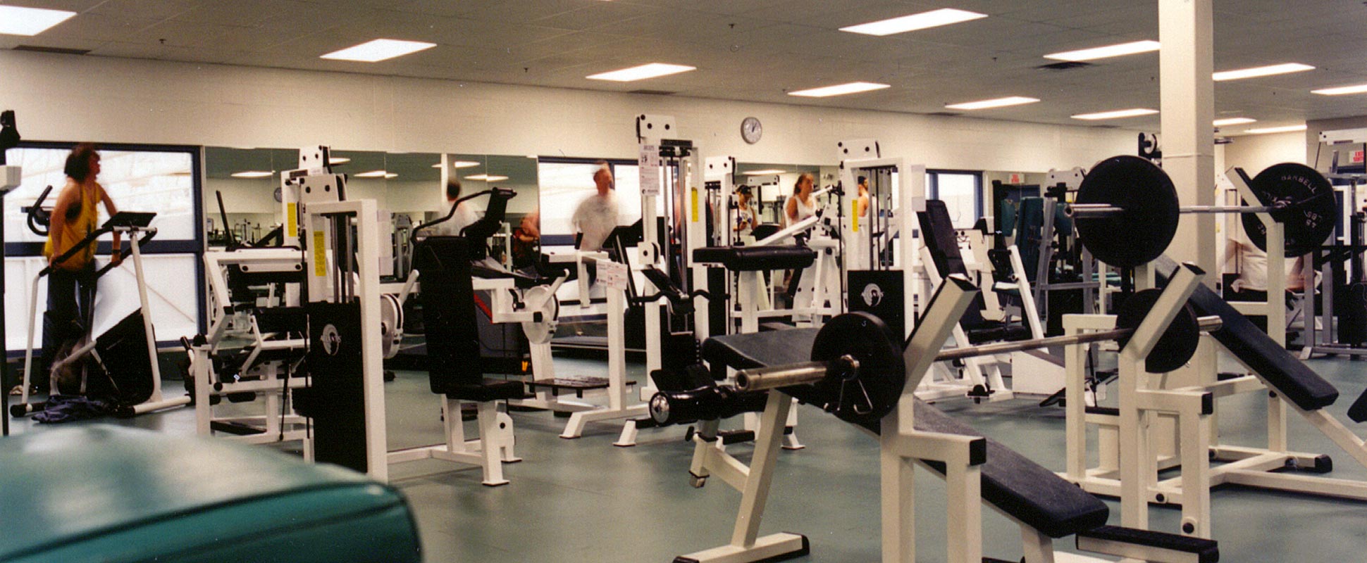 Colonel J.J. Parr Sports Centre interior showing fitness equipment 