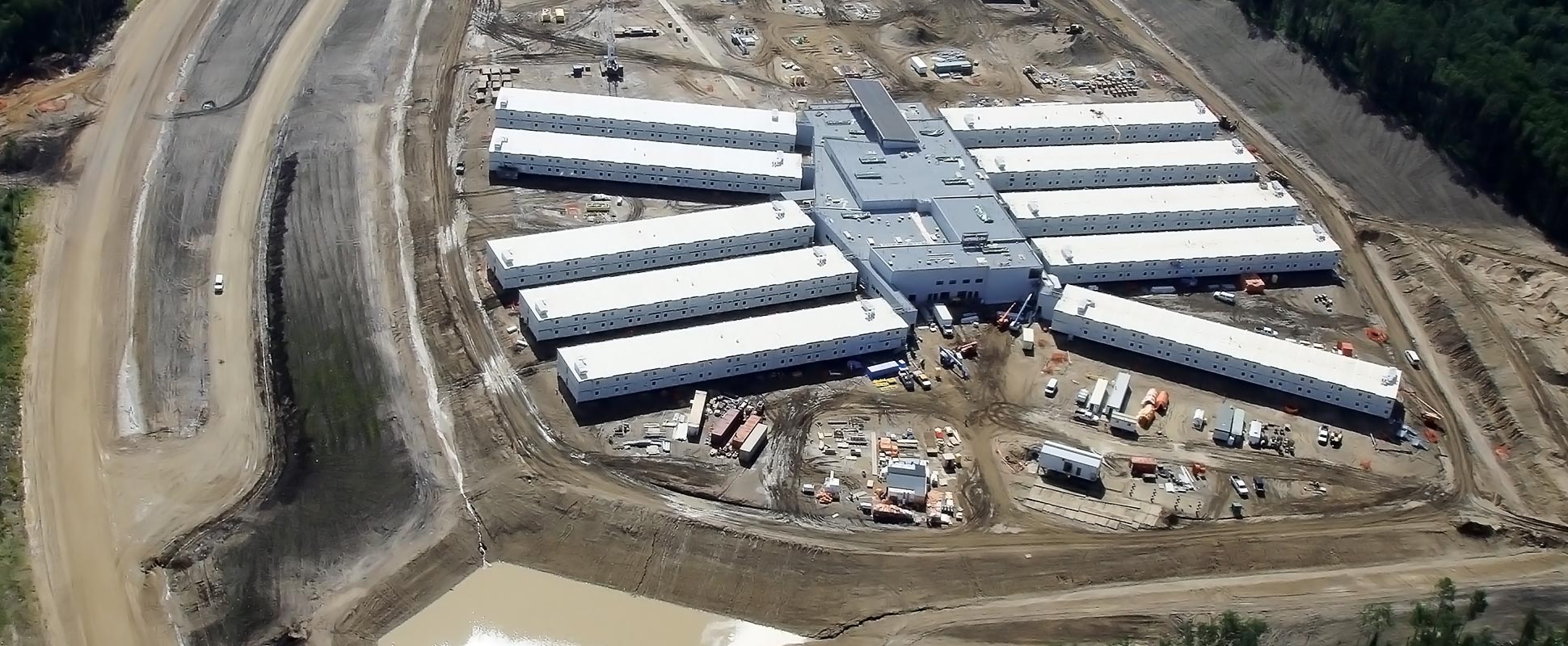 Aerial view of Devon's Jackfish District Camp Facilities