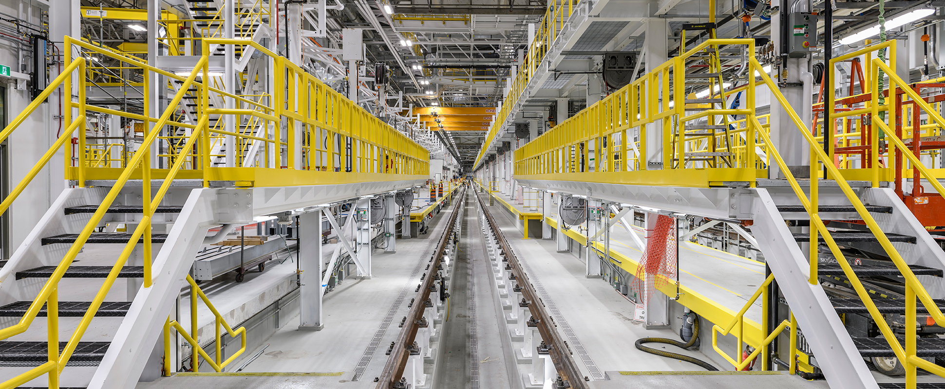 East Rail Maintenance Facility interior