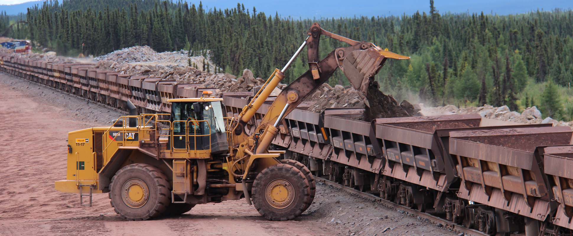 Fire Lake Mining project showing earth moving operations