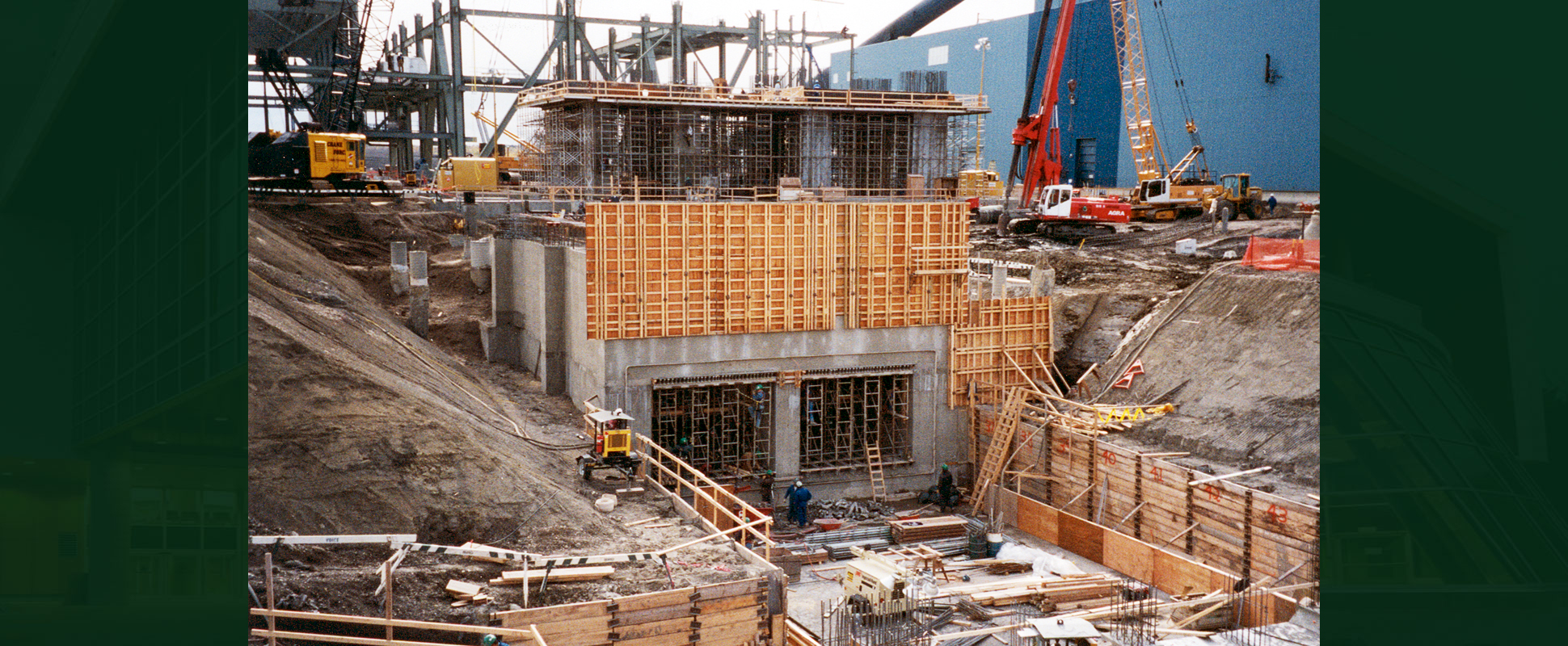 Genesee III Foundations work in progress