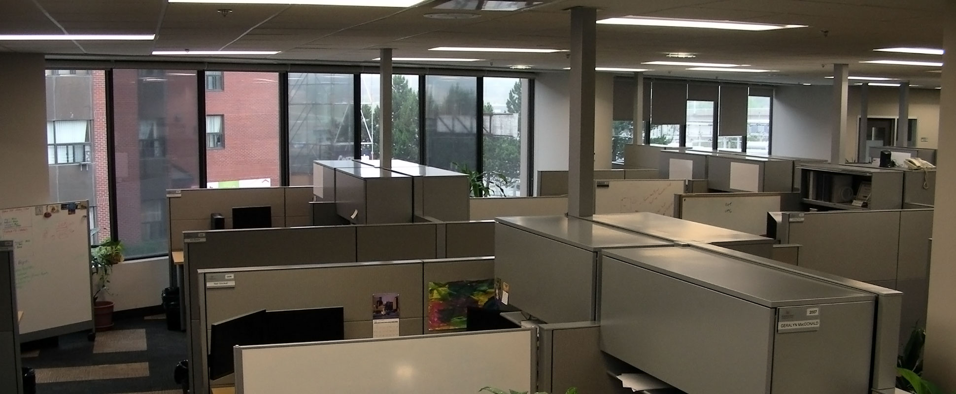 Genesys Telecommunications Office interior showing open plan office