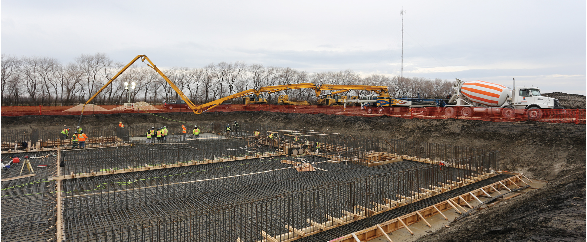 Headingley Water Treatment Plant under construction 