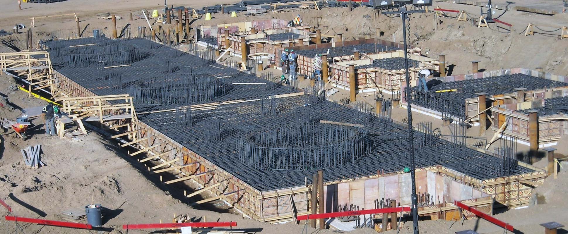 Kirby In-Situ Oilsands Civil Works underway showing formwork 