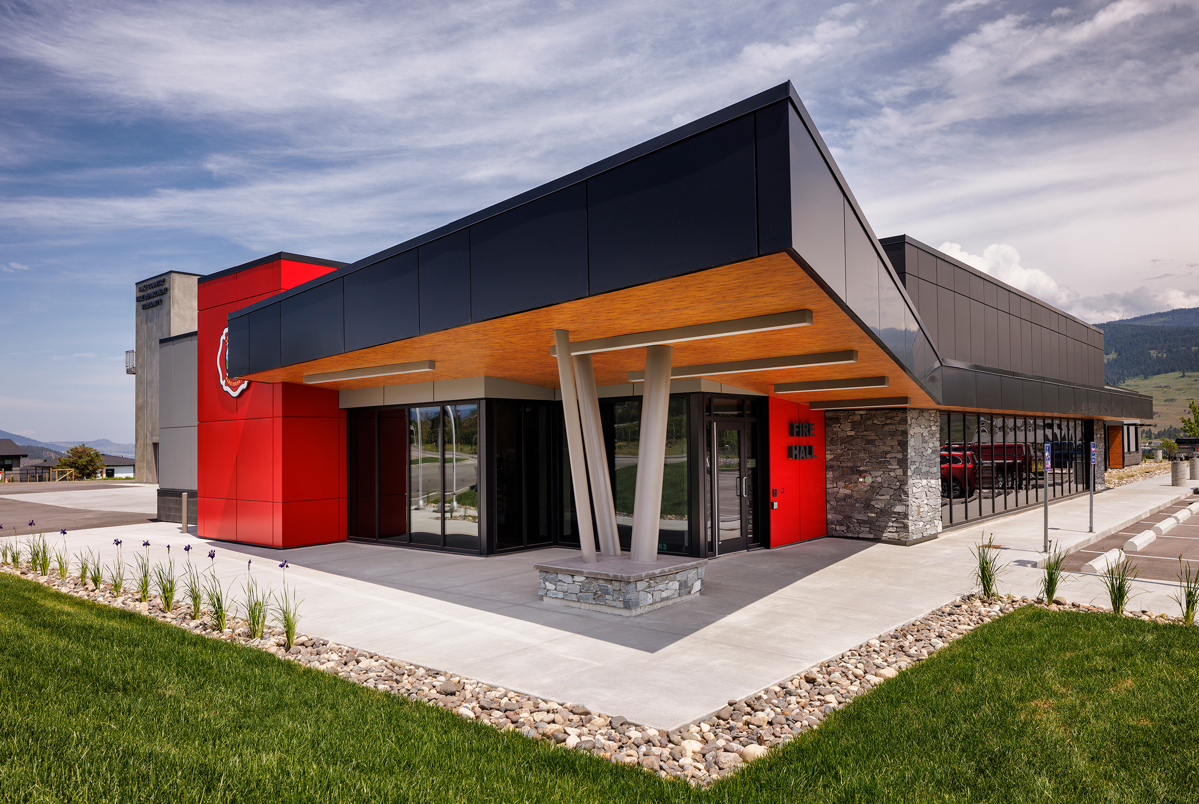 Exterior of Lake Country Fire Hall