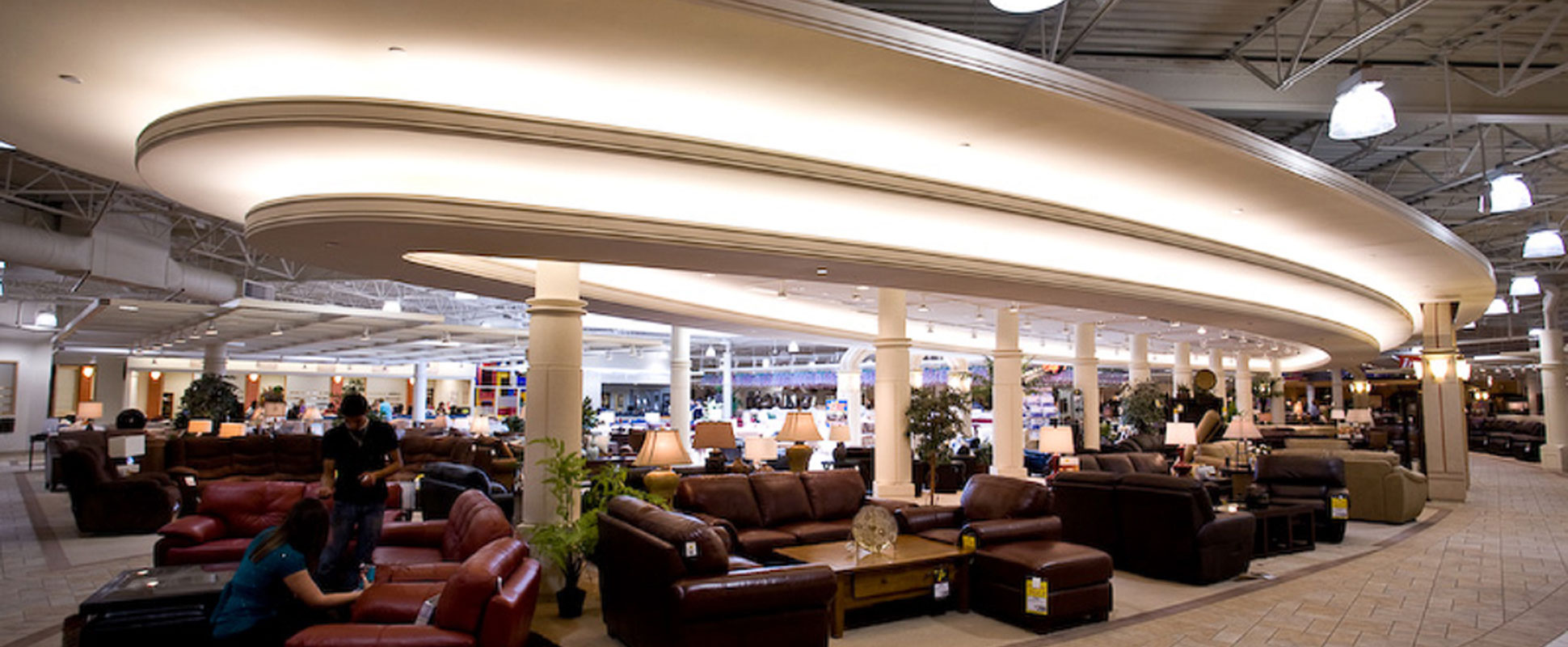 Leon’s retail store interior 