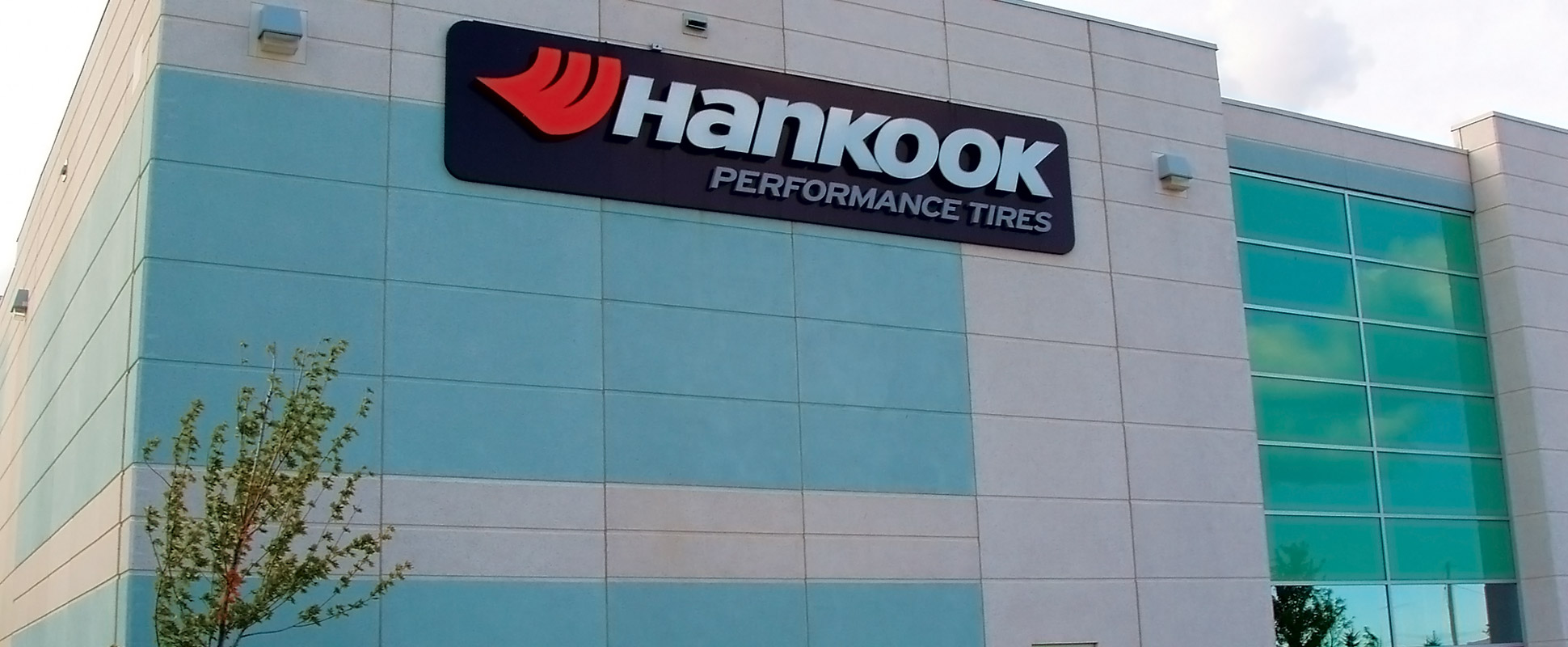 Close up of building showing signage 