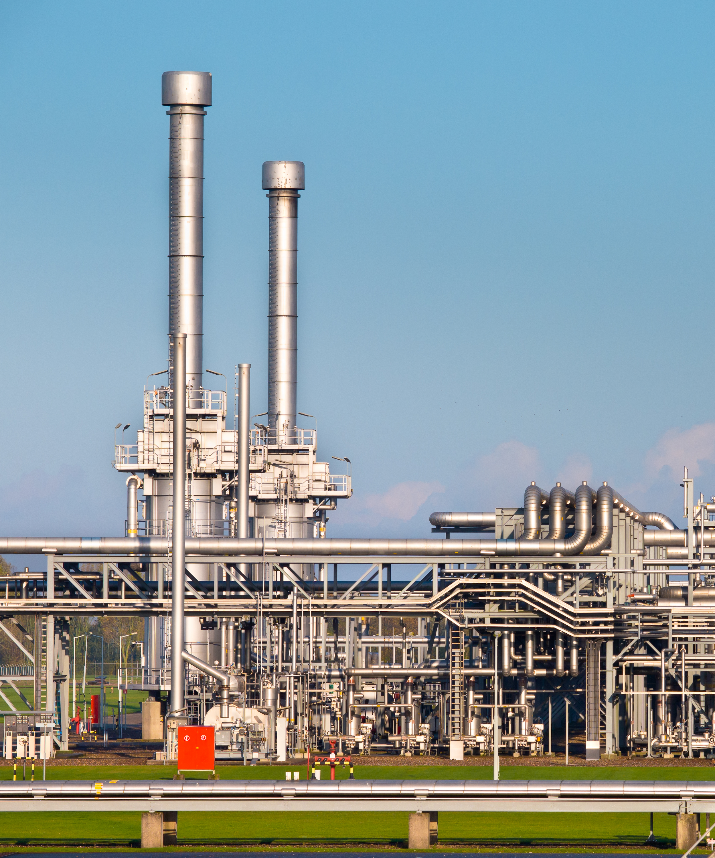 Natural Gas Processing Plant Exterior View