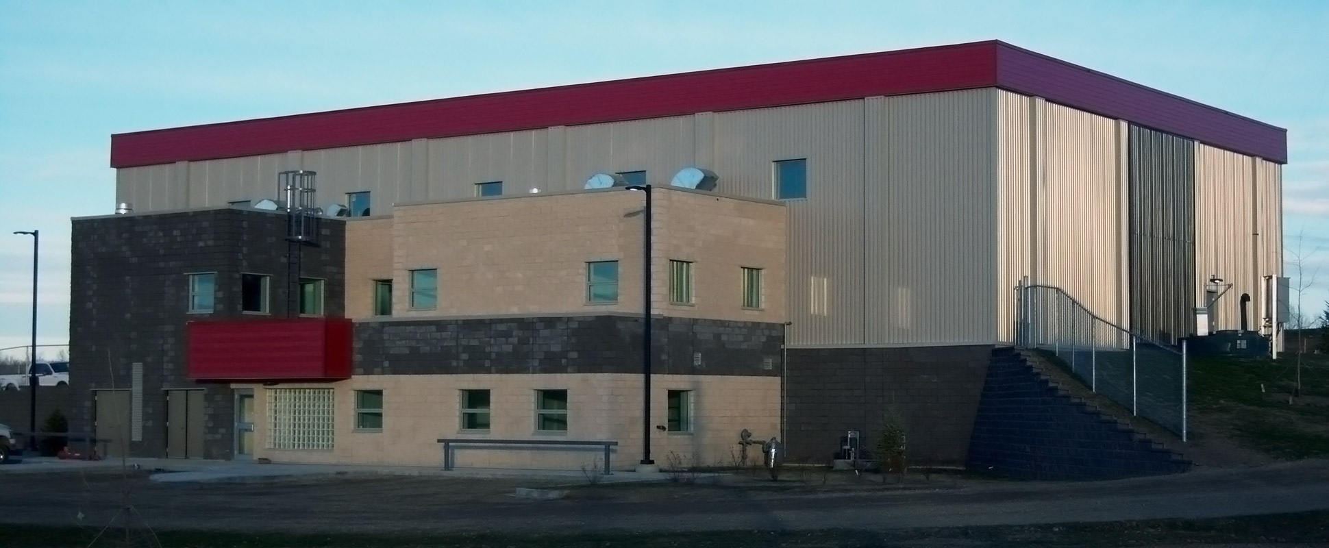 Northern Sunrise County Water Treatment Plant exterior