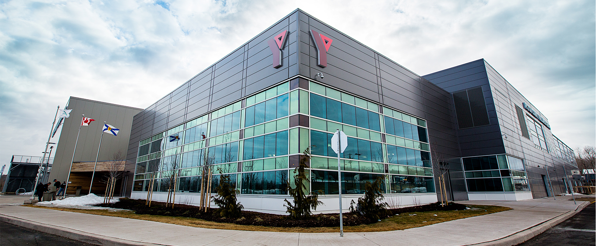 Pictou County Wellness Centre exterior showing green-tinted windows