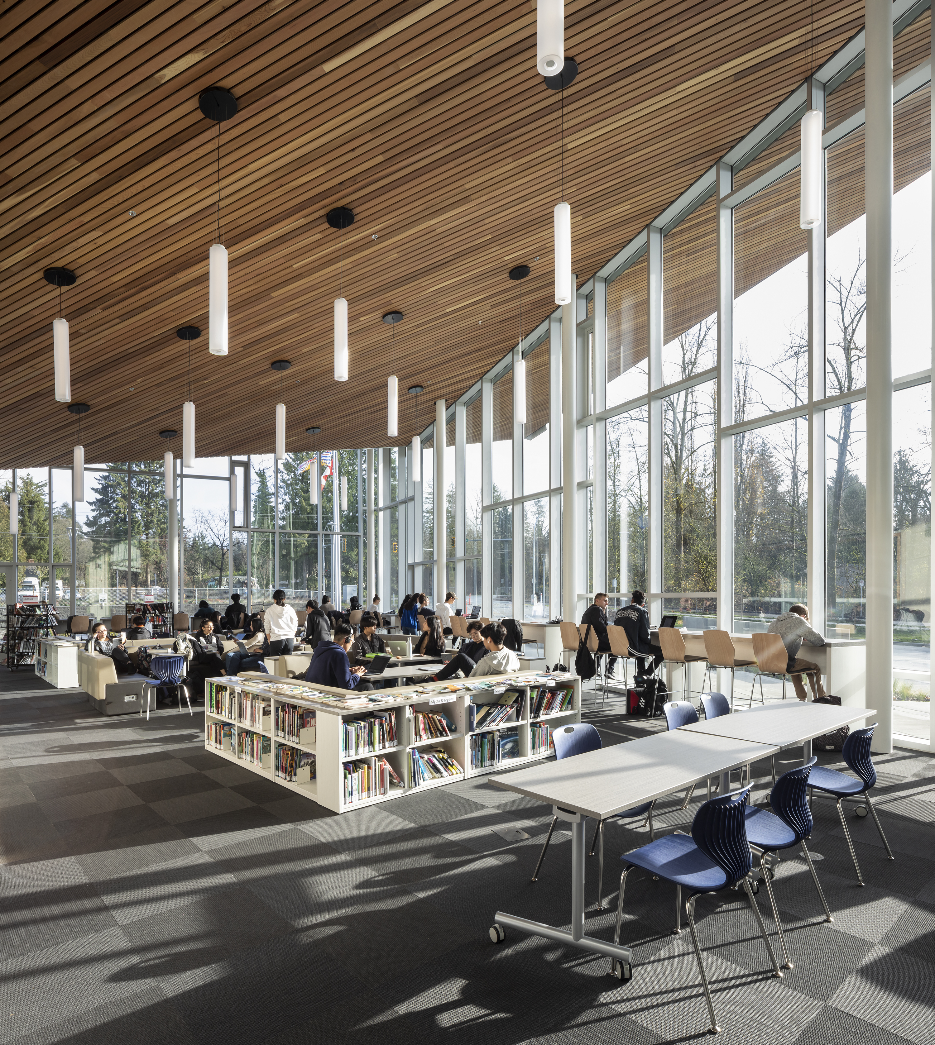 R.E. Mountain Secondary School library