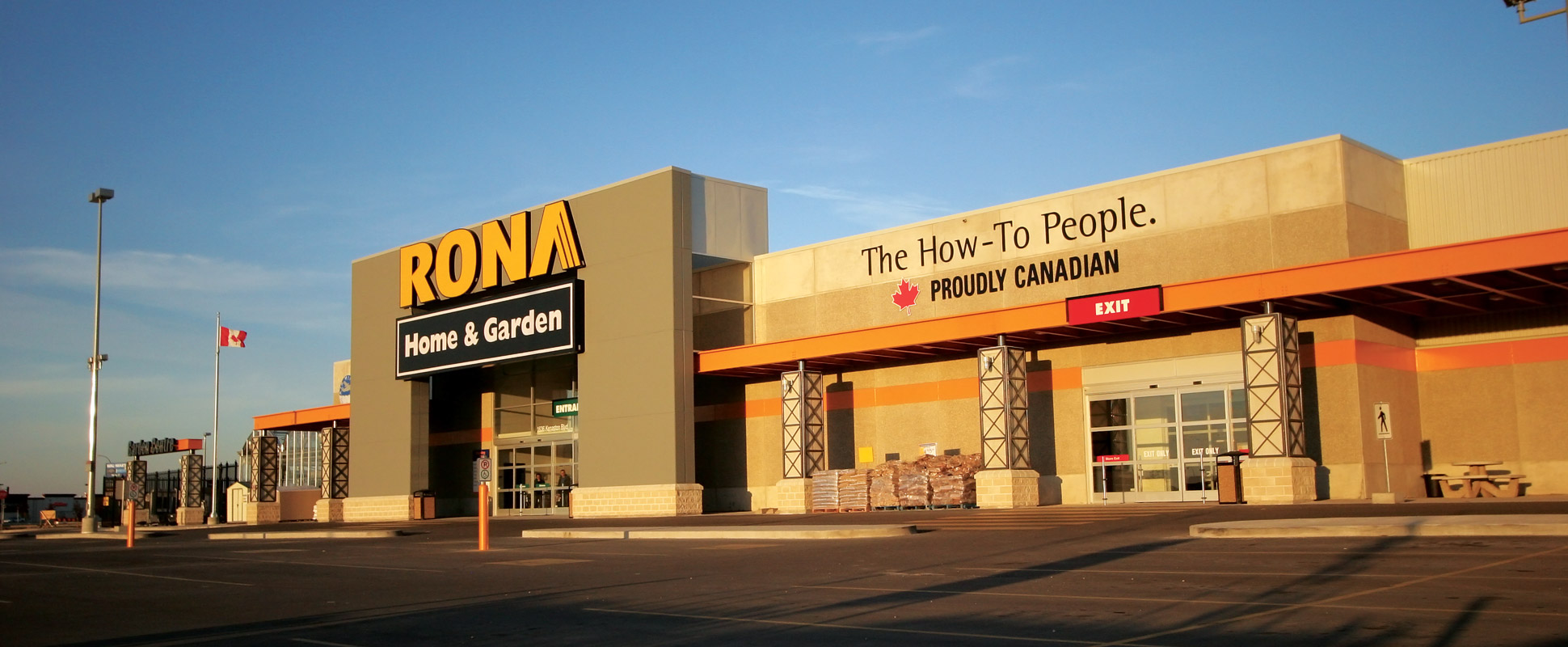 Rona Home & Garden exterior showing building signage 