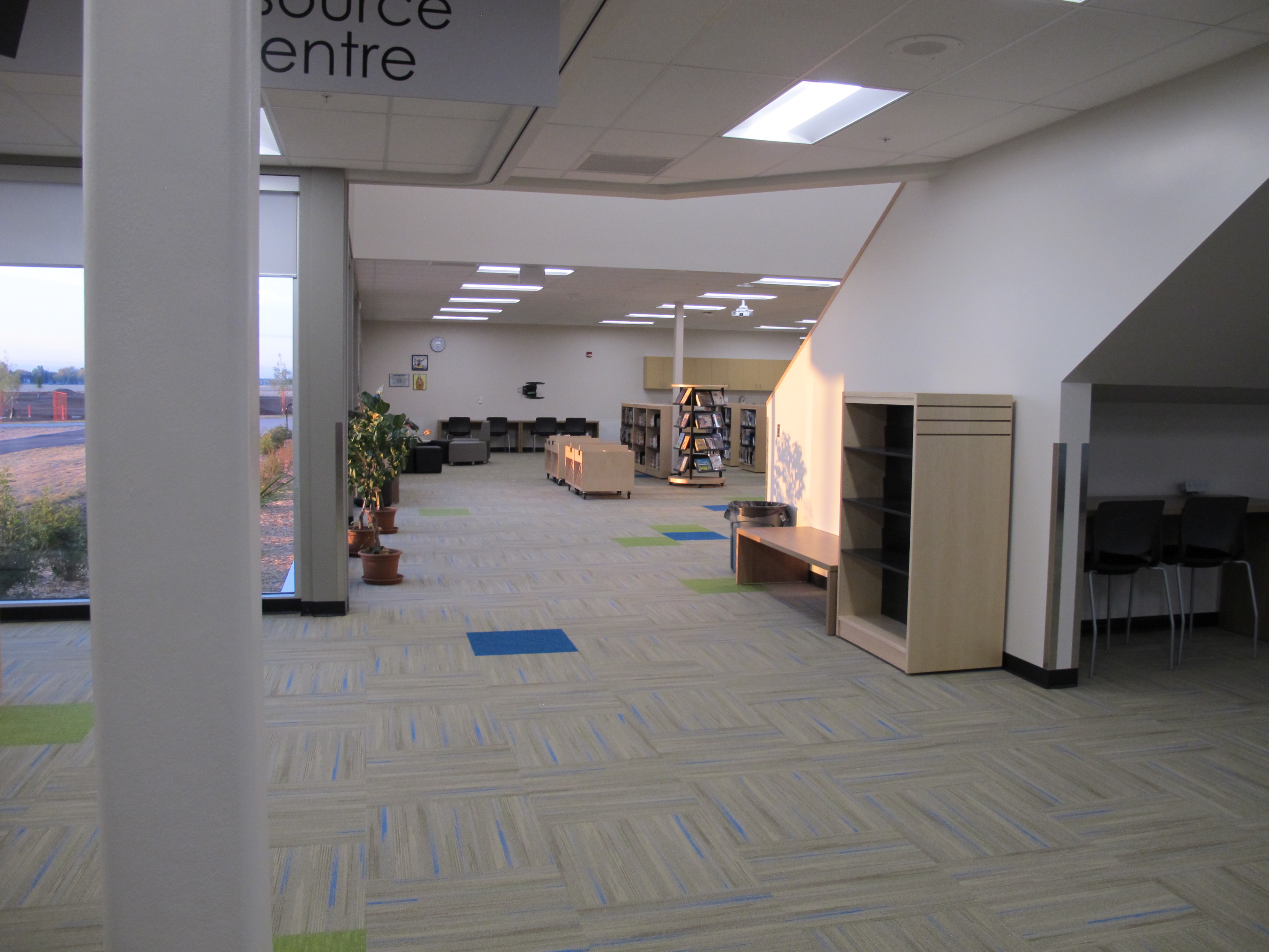 Interior of school library