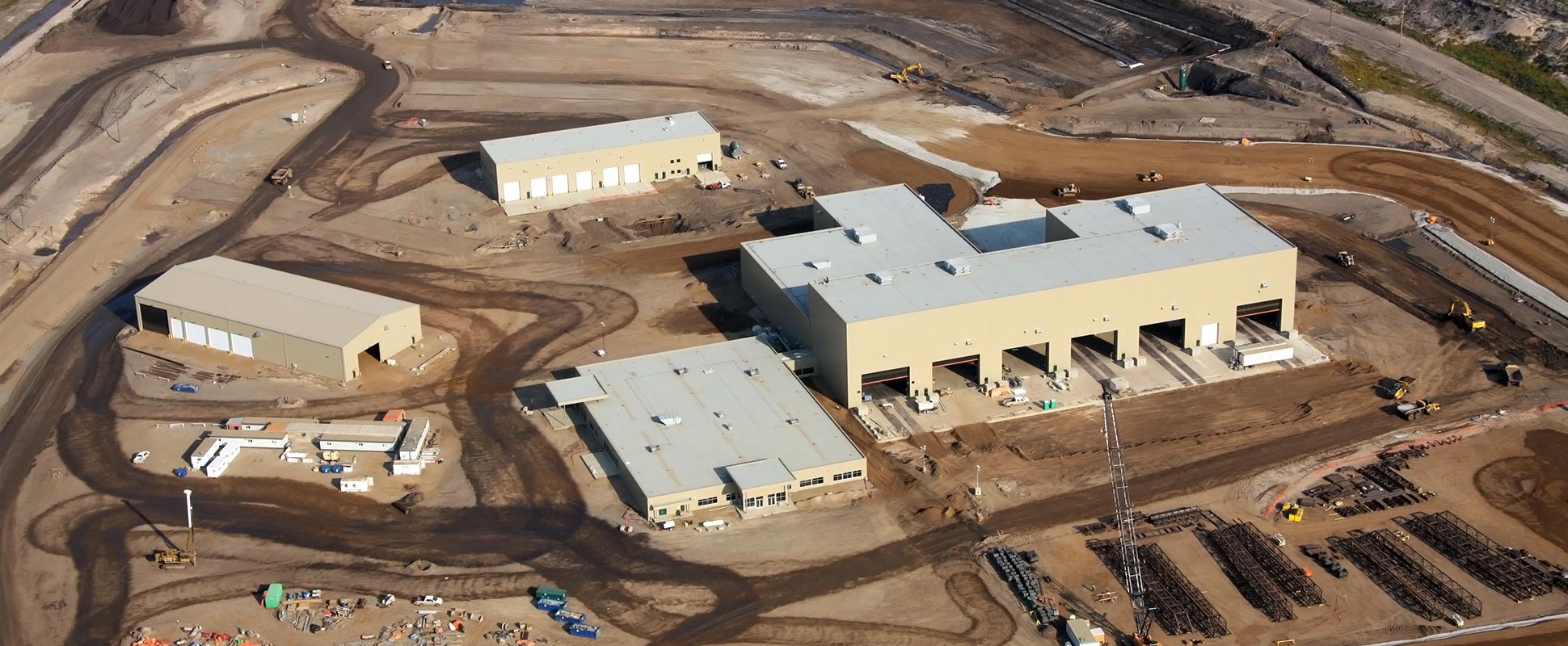 Aerial view of the Shell Jackpine Mine Maintenance Facilities