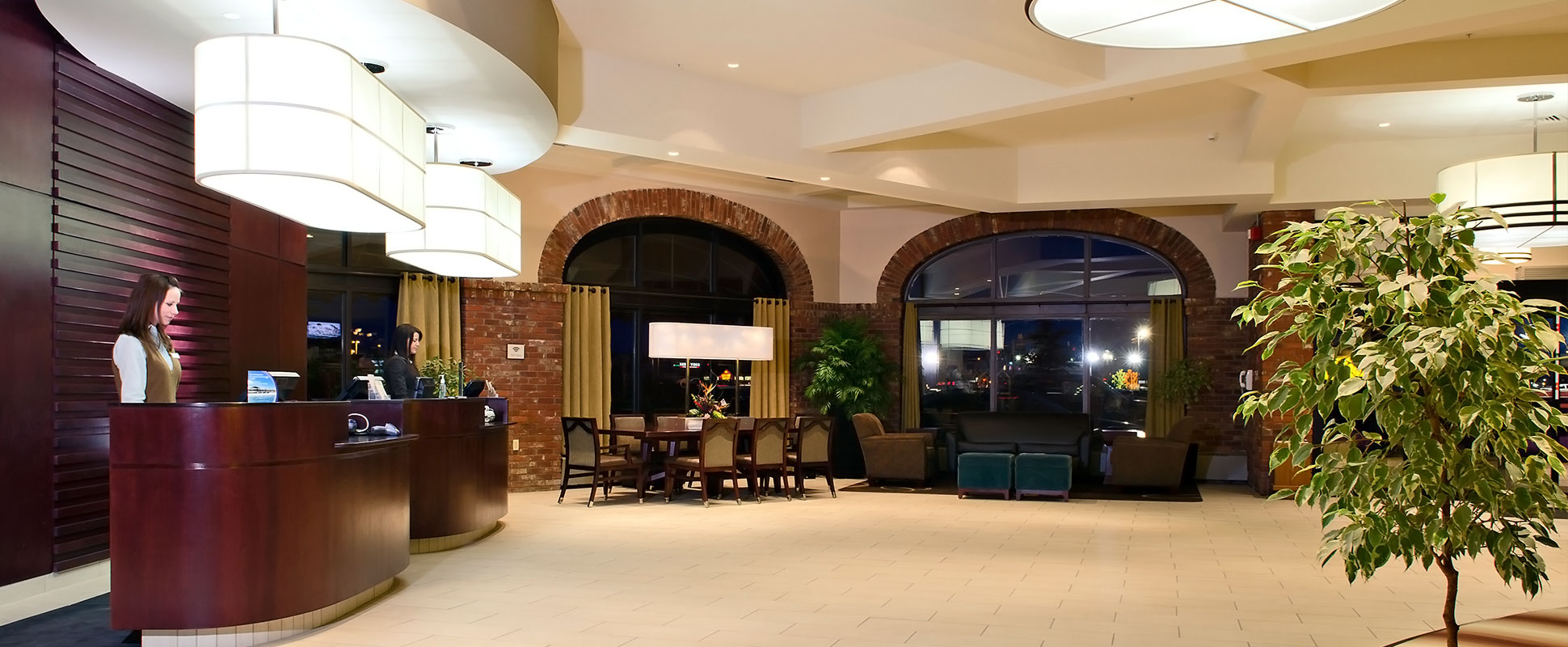 Sheraton Hotel interior showing lobby area