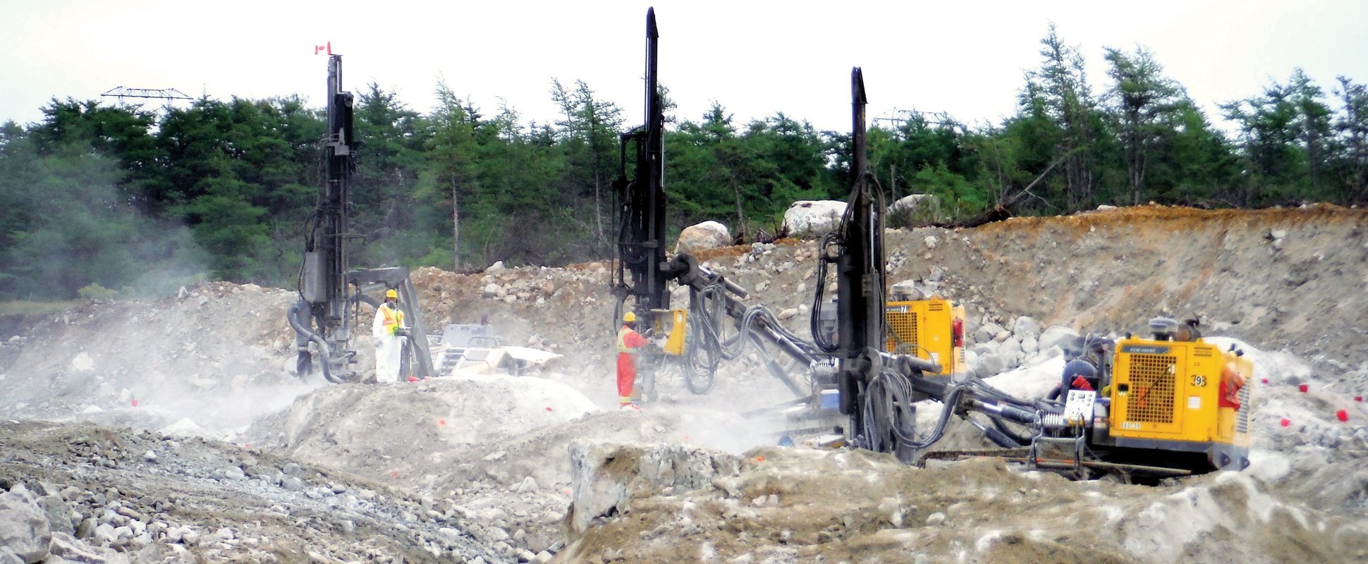 Soldiers Pond Civil Earthworks showing machinery at work