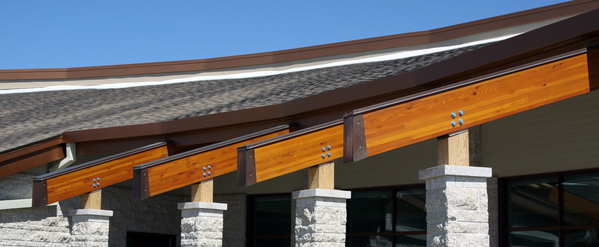 Close up of roof details at Southeast Personal Care Home