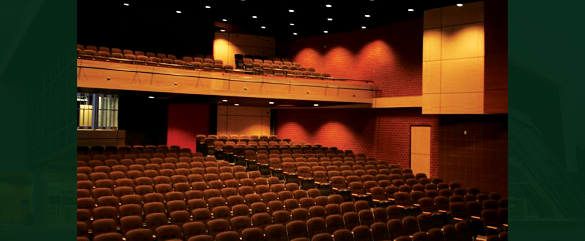 Citadel High School Spatz Theatre showing main floor and balcony seating 