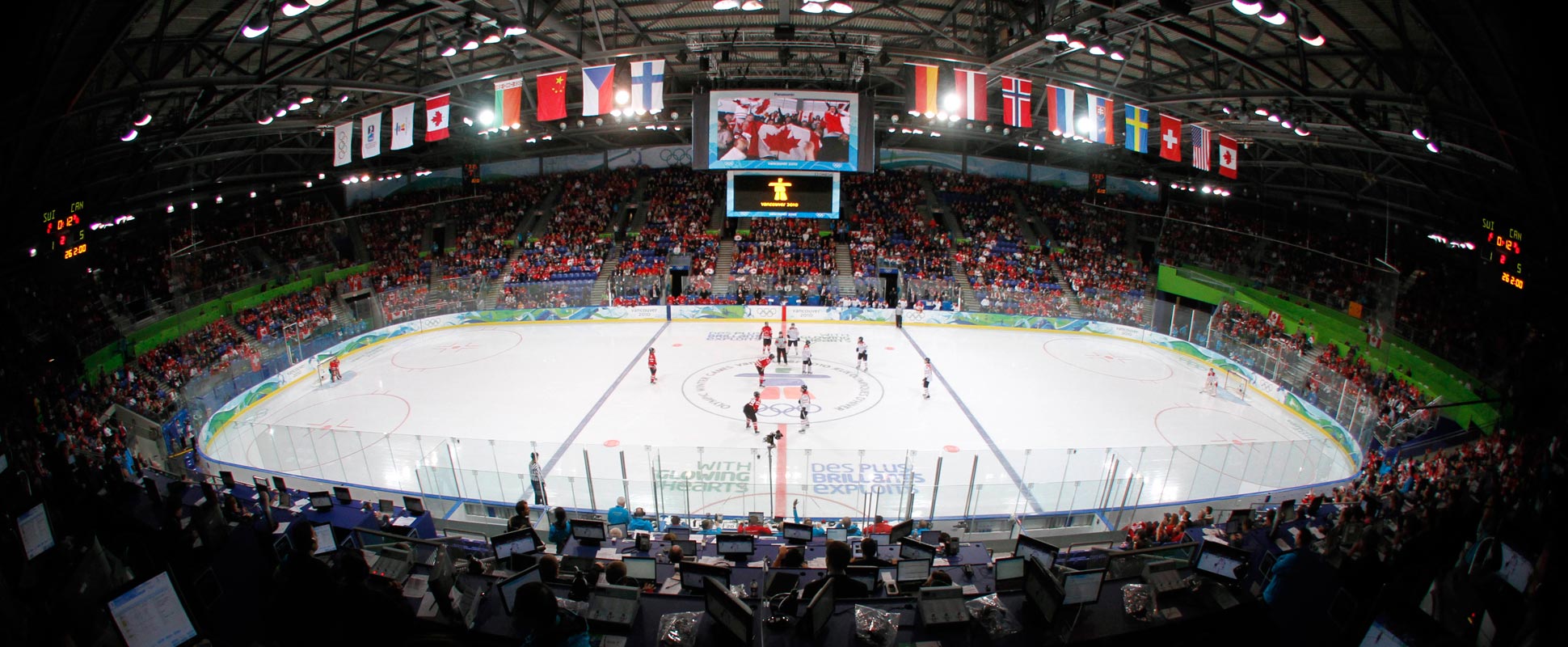 Main arena at the Doug Mitchell Thunderbird Sports Centre
