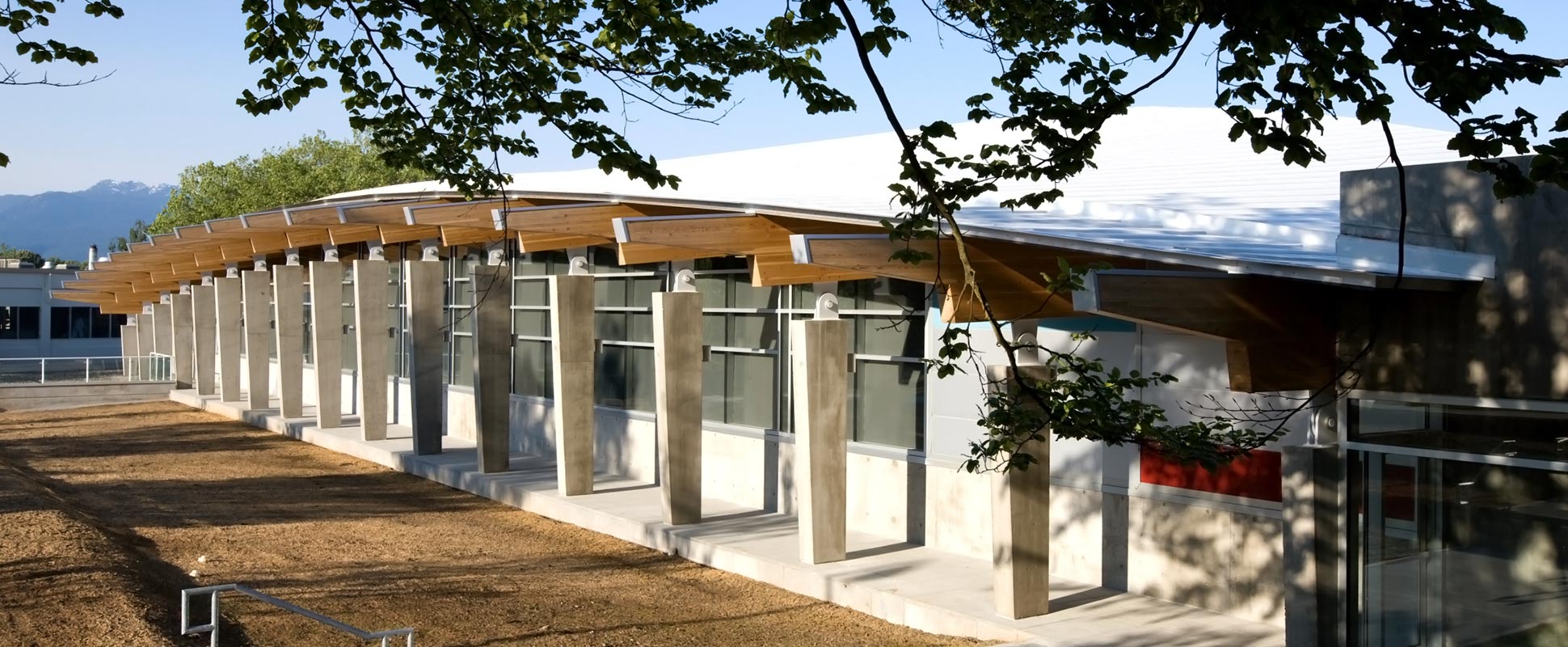 Exterior of the Trout Lake Arena