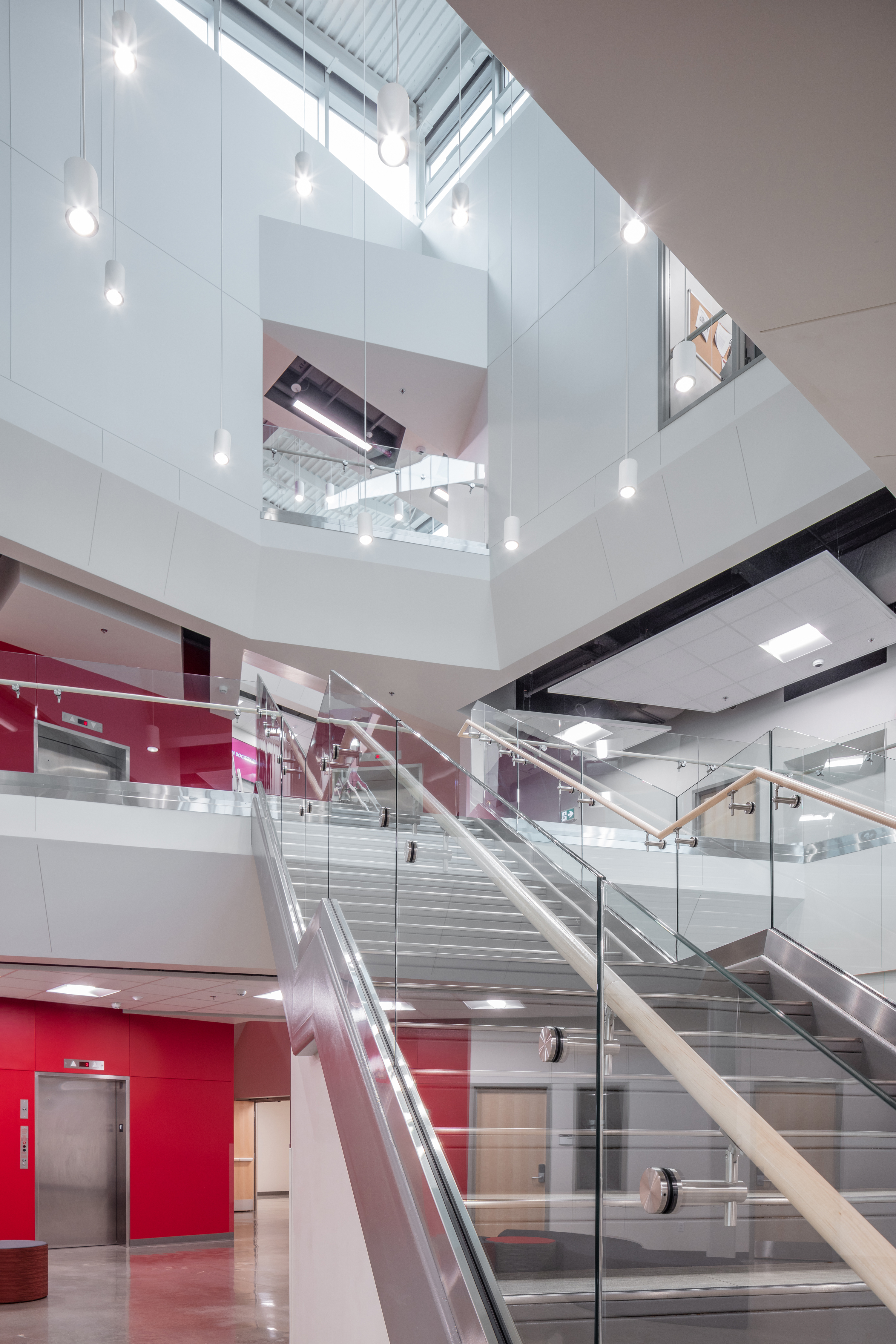 UNB Kinesiology building interior staircase