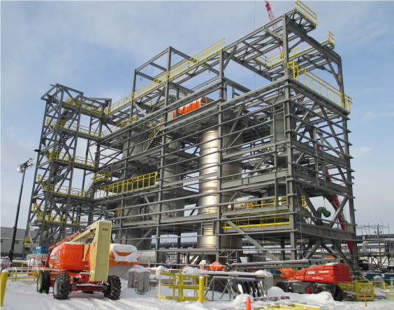Exterior of smelter and refinery complex