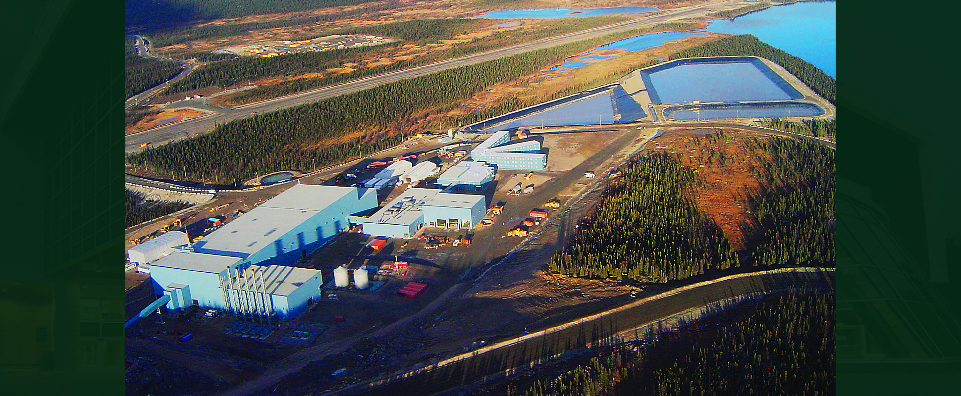 Aerial view of Voisey's Bay Civil Works